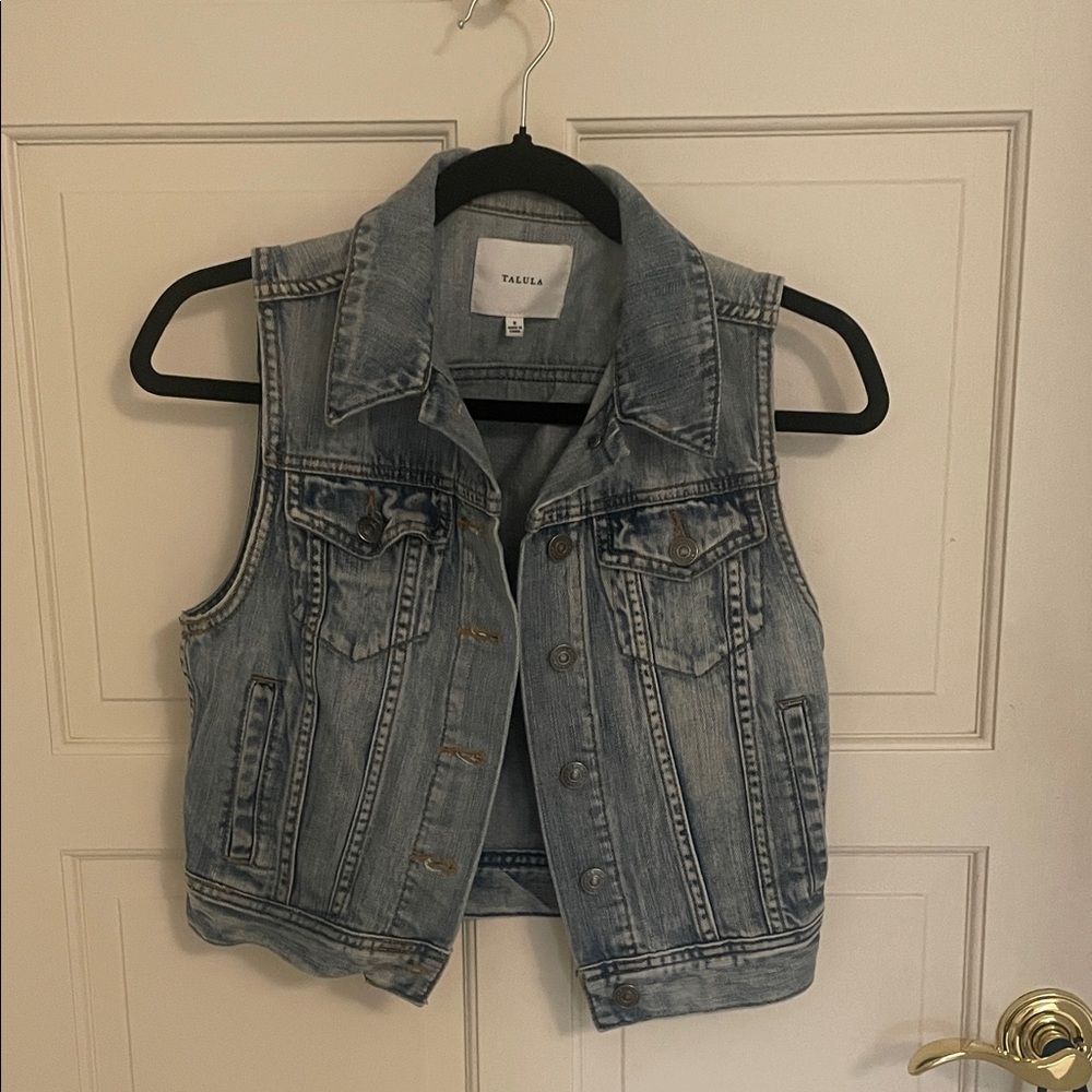 Talula Light Blue Denim Vest